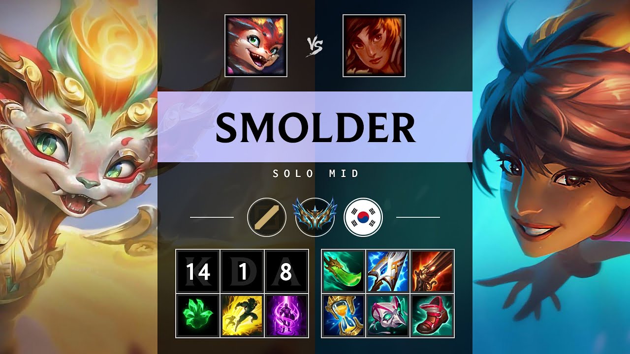 Smolder Mid vs Taliyah: Quadra Kill, Legendary - KR Challenger Patch 14 ...