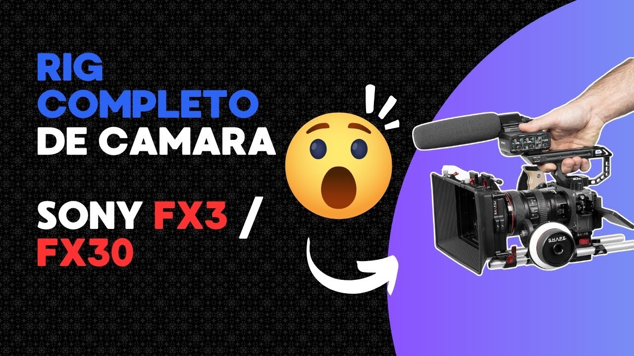 Full Camera Rig 📹 Sony FX30 / 3 + Ronin Pro + Matte Box & Optic by Sirui Nightwalkers. 😲 🎬🎯