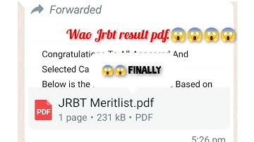 JRBT RESULT TRIPURA|| Jrbt 2022|| Agartala||Tripura