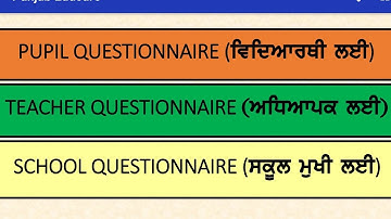 Sample Questionare for  preparation of NAS 2021.