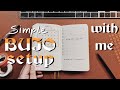 Set up a SIMPLE bujo that works! - minimal A6 planner tutorial - for uni/personal