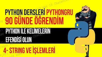 PYTHON STRINGLER VE INDEX - PythonDersleri - 4