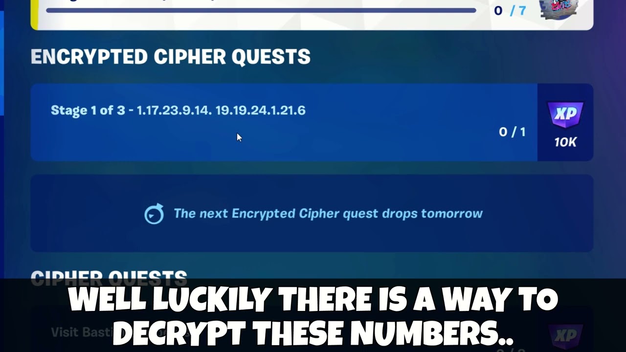 How to Decrypt Encrypted Cipher Quests In Fortnite