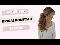 How to party ponytail hair tutorial bridal ponytail hairstyle