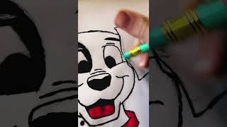 Drawing 101 Dalmatian dog #shorts #101dalmatians #disney