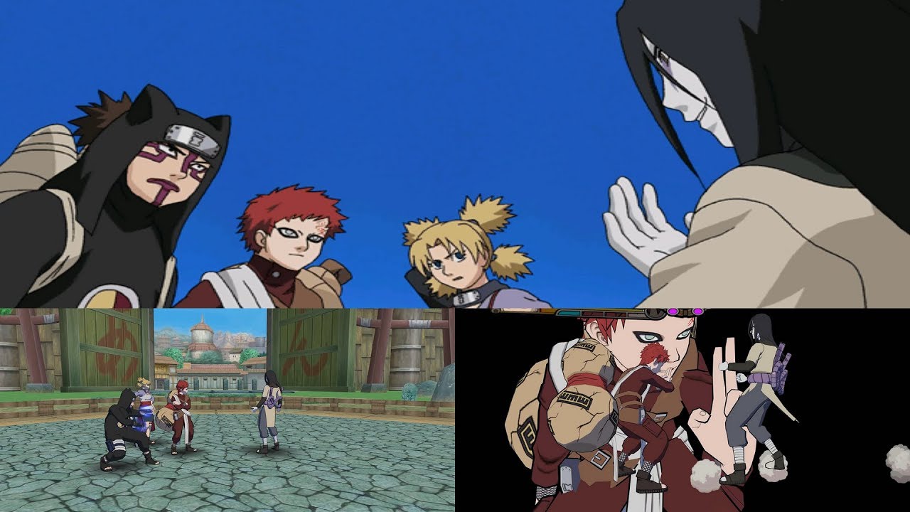 Naruto Gekitou Ninja Taisen! 4 Walkthrough Part 12 - Team Gaara vs Orochimaru 1080p 60 FPS