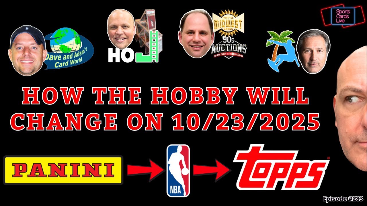 Massive Hobby Shakeup Coming Oct 23! - NBA License Change After 16 Years: Panini to Topps