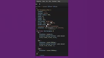 Hourglass loader animation in CSS/HTML...🚀💻.. #programming #coding #shorts