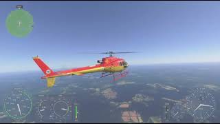 Microsoft Flight Simulator 2024 flying from Natchez to Jackson Mississippi