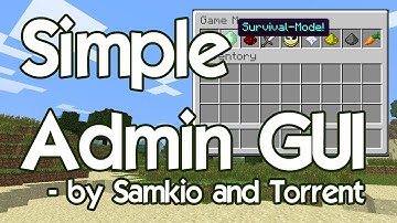 Plugin Showcase - SimpleAdminGUI - WoopaGaming