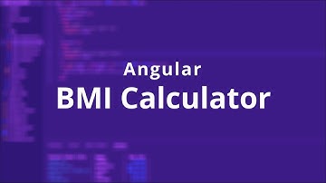 BMI Calculator tutorial in Angular (Code link in description)