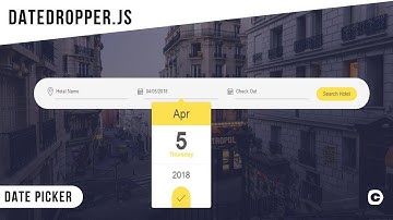 Date Picker | Use datedropper.js | CSS - Jquery Tutorial  2019