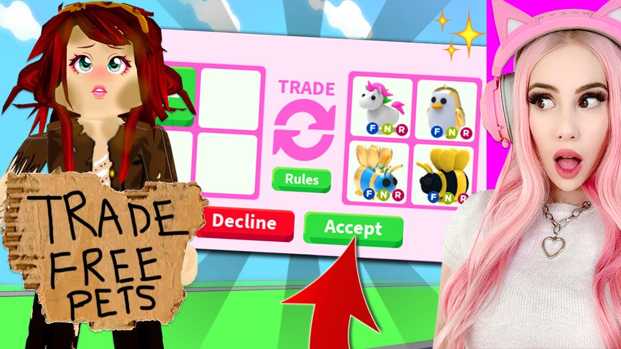 I Pretended To Be Poor In Adopt Me To See What Free Stuff People Would Trade Me Roblox Adopt Me Youtube