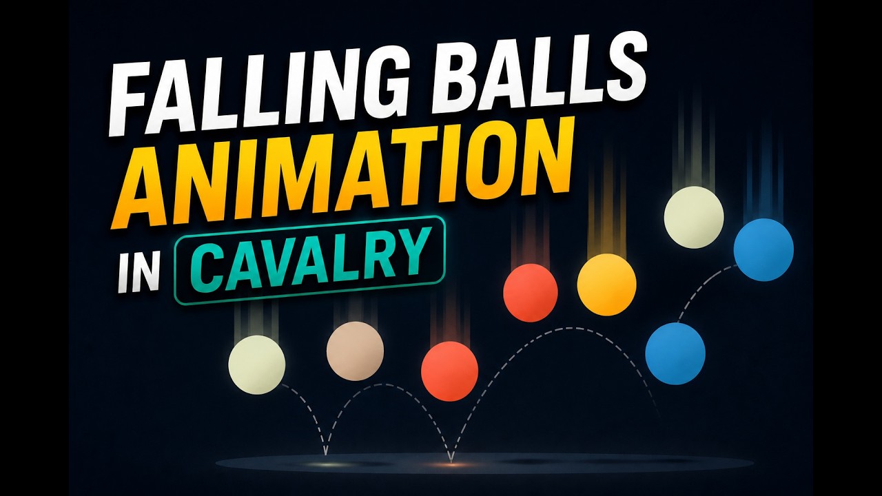 Cavalry tutorial: Falling balls animation with Forge Dynamics - YouTube