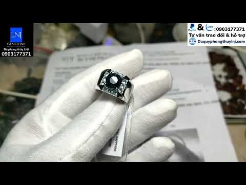 Video Cặp nhẫn vàng trắng 14k đá chủ Sapphire Phan Thiết... - youtube