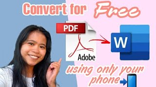 HOW TO CONVERT PDF TO WORD FILE FOR FREE USING MOBILE PHONE screenshot 2
