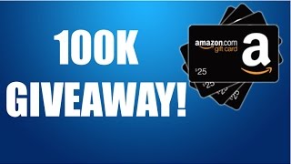100,000 SUBSCRIBER GIVEAWAY!