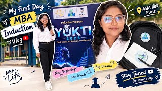 🎓 My First Day of MBA College | ASM IIBR Pune Induction 2026 | New Journey Begins ❤️