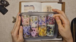 꽃마테로 빈티지하게 🌼 | ASMR | 다이어리 꾸미기 | 빈티지다꾸 | vintage | scrapbooking