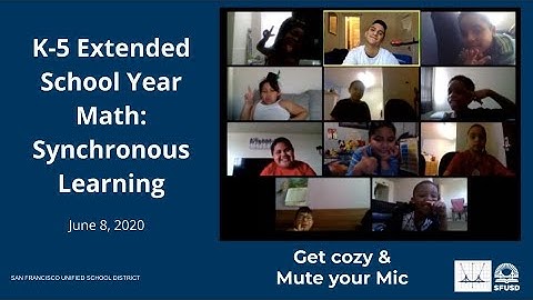 ESY K 5 Math   Synchronous Teaching