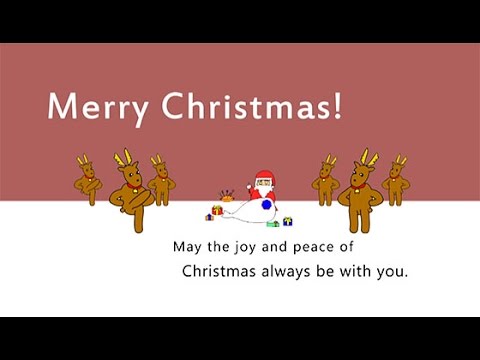 クリスマス動画カードを送ろう Merry Christmas グリーティングカード8 Youtube