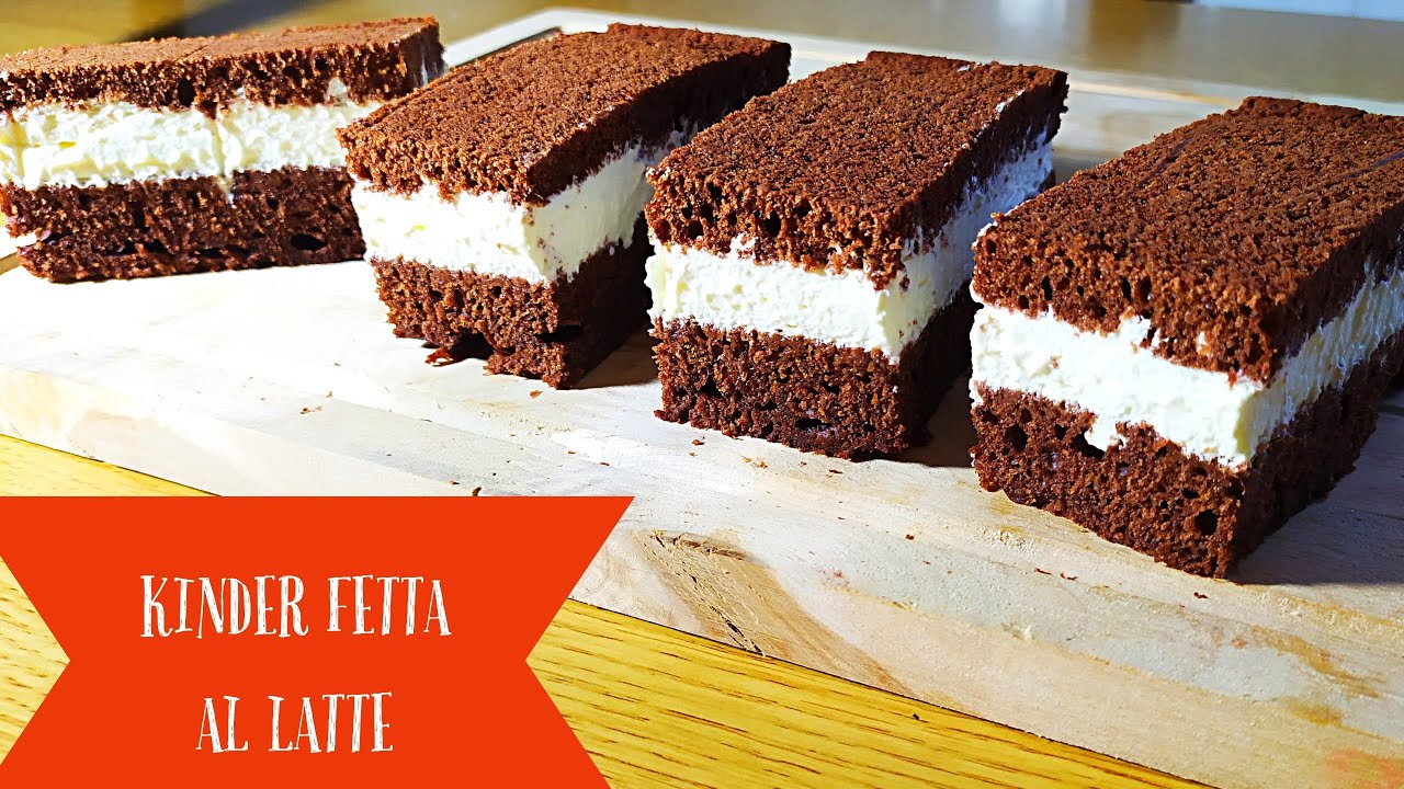 TORTA KINDER FETTA AL LATTE - Ricetta facile