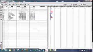Construction bar charts with openproj