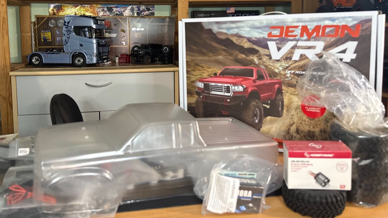 Unboxing Crossrc Demon VR4C flagship Kit. Rc crawler pickup 1/10. 4x4. 
