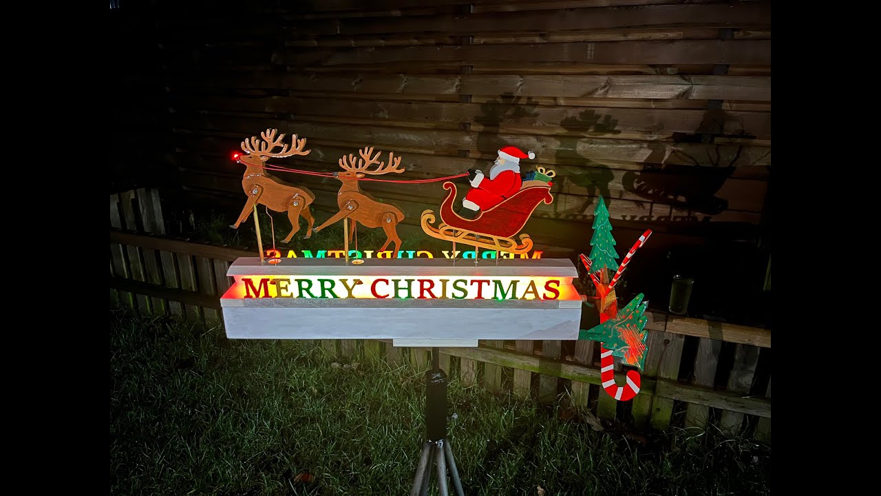 Whirligig Santa Claus Christmas (windmolen kerstman windspiel)