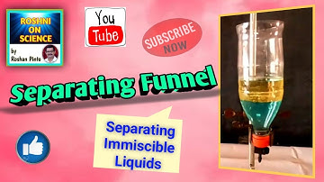 How to separate immiscible liquids#How to make Separating funnel #CBSE and State Syllabus