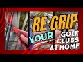 How to Regrip your Expensive driver graphite shaft yourself safely!