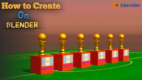 Create 3D comaprision video in Blender #fifa  #Blender3D #comparison #ComparisionVideo #3D