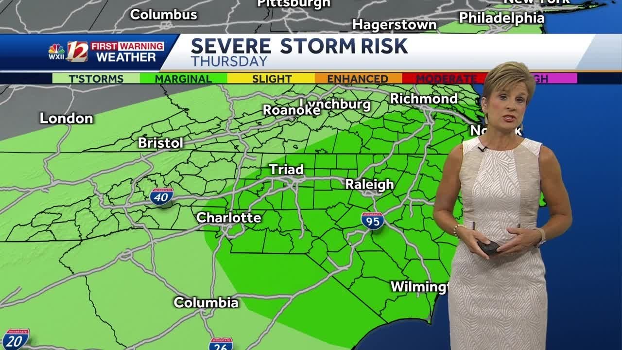 WATCH: Scattered storms may be severe Thursday - YouTube
