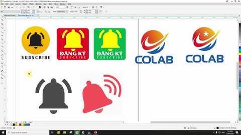 CorelDRAW - Thiết kế nút Subscribe, ứng dụng vẽ tracking để chuyển hình Bitmap thành hình vẽ Vector