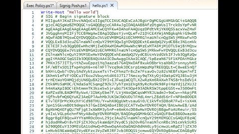How to Code Signing PowerShell Scripts