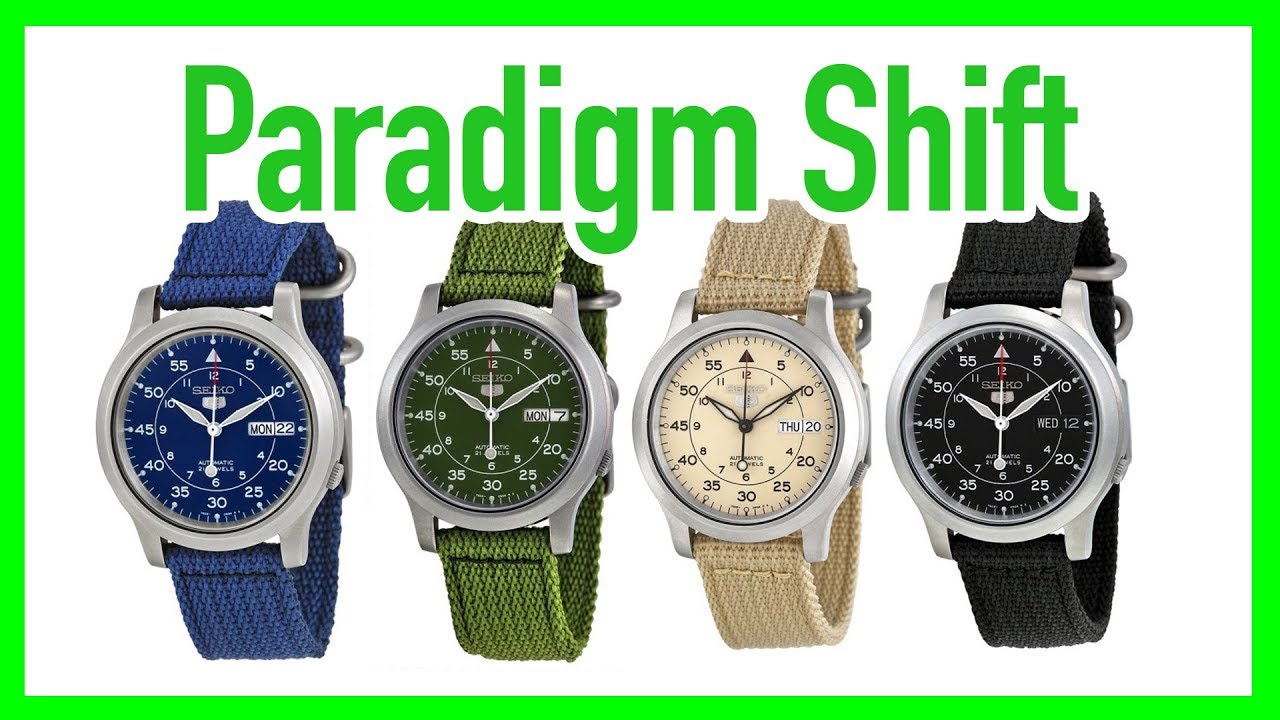 Paradigm Shift of the Seiko 5 SKN series watch - YouTube