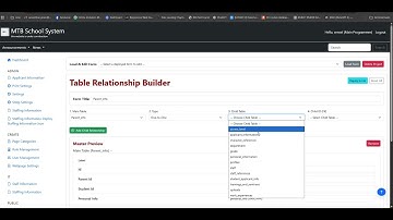MySQL to Relationship Builder to form Builder