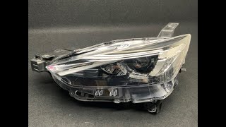 MZ018 DK CX-3 XD ツーリング 左ヘッドライト - YouTube