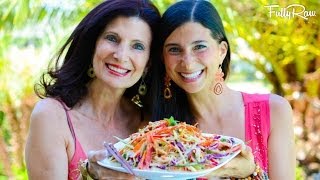 FullyRaw Vegan Pad Thai with Mom and Me!