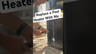 How to Install or Replace Pool Heater | Install New WiFi Control, Low-e Heat Pump #diy #asmr #pools