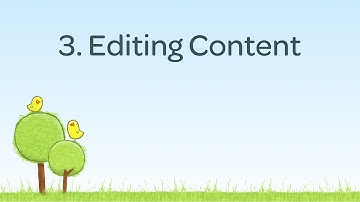 3. Editing Content