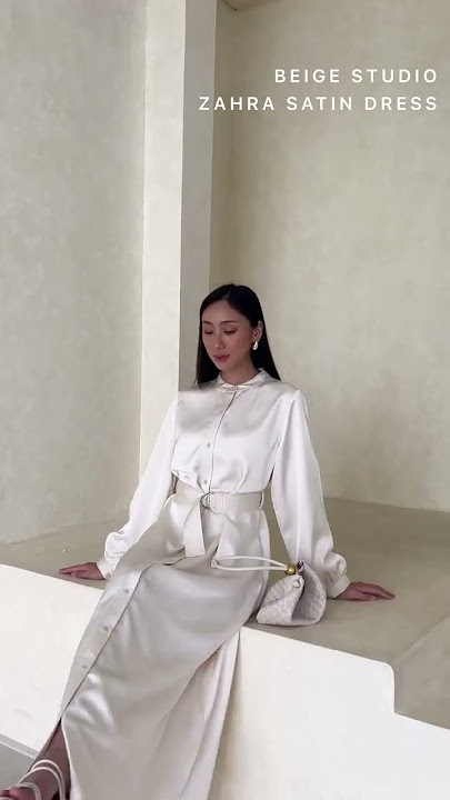 Rekomendasi Outfit | Beige Studio | Zahra Satin Dress #shorts #ootd #fashion #fashionideas #outfit