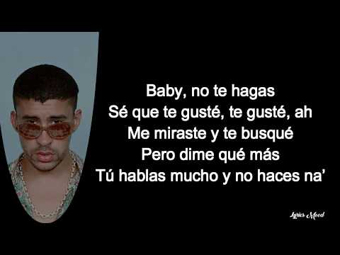 Jennifer Lopez, Bad Bunny – Te guste LETRA