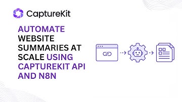 Automate Website Summaries at Scale Using CaptureKit API and n8n
