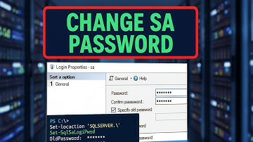 How To Change SA Password in SQL Server