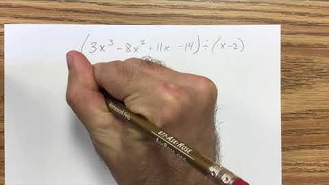 Honors Lesson 6.2 Dividing polynomials and synthetic division