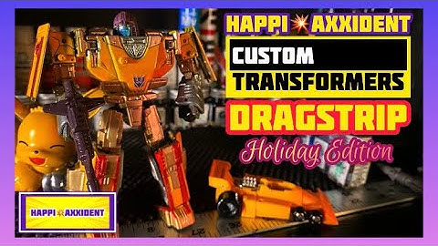 CUSTOM Paint Transformers Stunticon DRAGSTRIP Happi Axxident #Transformers