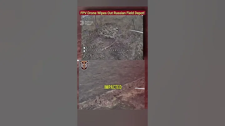 Ukrainian FPV Drone Wipes Out Russian Field Ammo Depot!