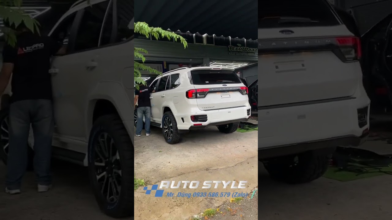 EVEREST PLATINUM TRẮNG TẠO HÌNH CỰC MỚI VỚI BODY VICTOR V5 ĐẦY TRẺ TRUNG THỂ THAO TẠI AUTO STYLE