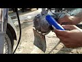 Clean the motorcycle engine with harpic 100 present